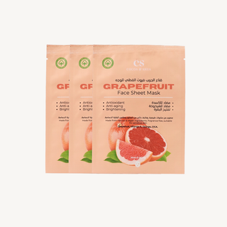 Brightening grapefruit sheet mask with natural extracts – cruelty-free skincare Kuwait